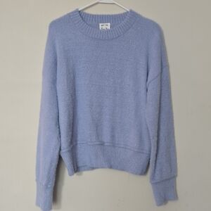 Hippie Rose Soft Periwinkle Crewneck Sweater